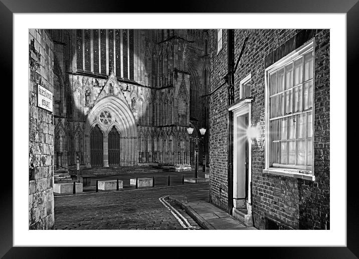 Spotlight on York Minster Framed Mounted Print by Darren Galpin