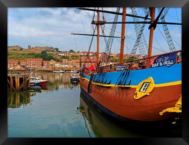 Whitby  Framed Print by Darren Galpin