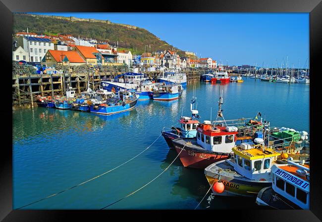 Scarborough Harbour, North Yorkshire Framed Print by Darren Galpin