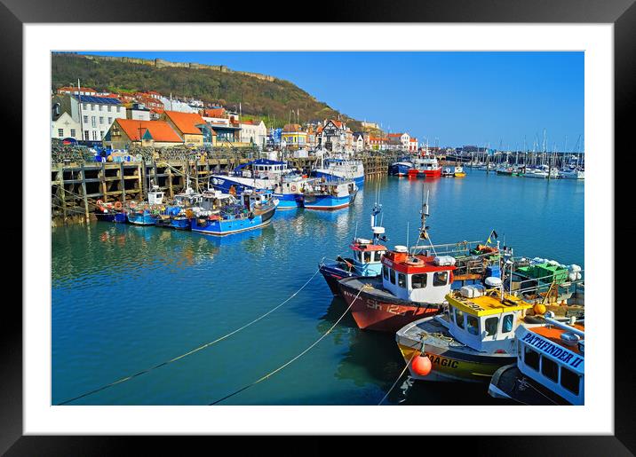 Scarborough Harbour, North Yorkshire Framed Mounted Print by Darren Galpin