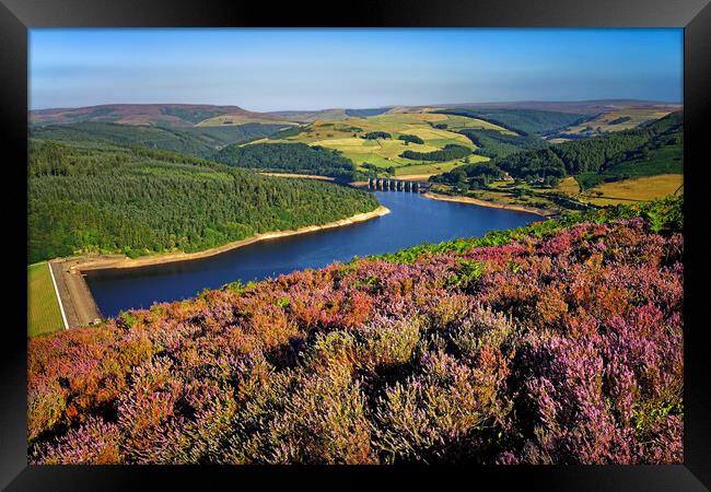 Ladybower View, Derbyshire, Peak District  Framed Print by Darren Galpin