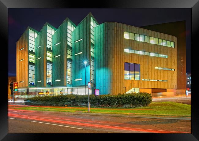 The Information Commons, University of Sheffield  Framed Print by Darren Galpin