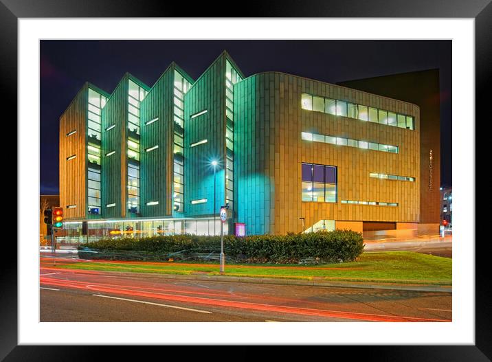 The Information Commons, University of Sheffield  Framed Mounted Print by Darren Galpin