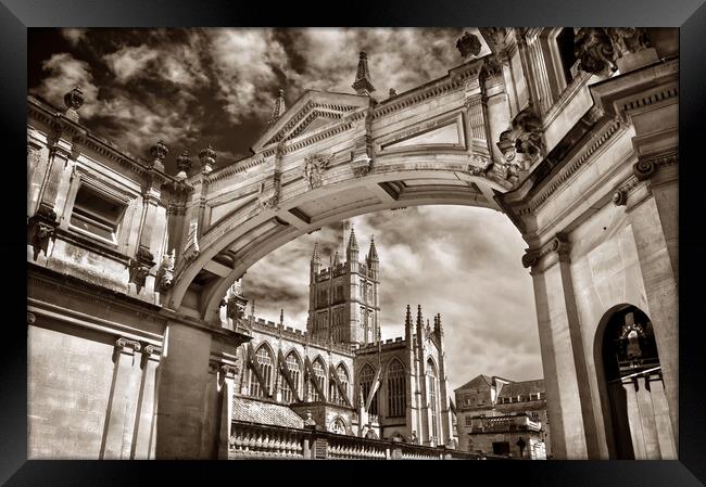 Bath Abbey and Arch     Framed Print by Darren Galpin