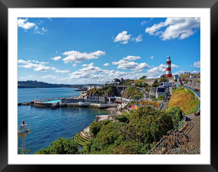 Plymouth Hoe and Waterfront  Framed Mounted Print by Darren Galpin