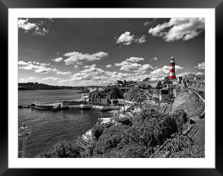 Plymouth Hoe and Waterfront  Framed Mounted Print by Darren Galpin