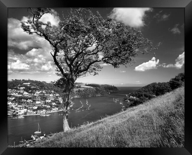 River Dart Estuary & Kingswear Framed Print by Darren Galpin