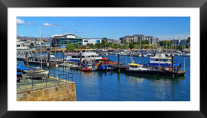 Entrance to the Barbican, Plymouth Framed Mounted Print by Darren Galpin