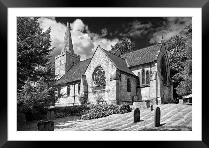 St Bartholomew's Church, Maltby  Framed Mounted Print by Darren Galpin