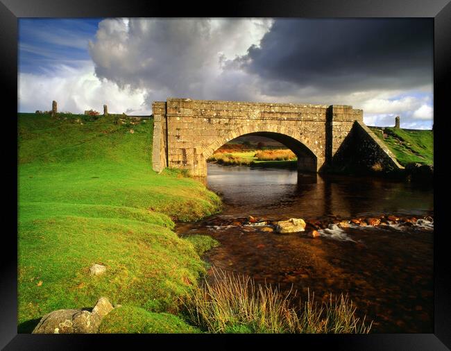 Cadover Bridge, Dartmoor Framed Print by Darren Galpin