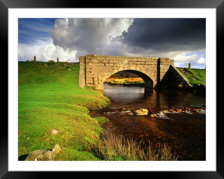 Cadover Bridge, Dartmoor Framed Mounted Print by Darren Galpin