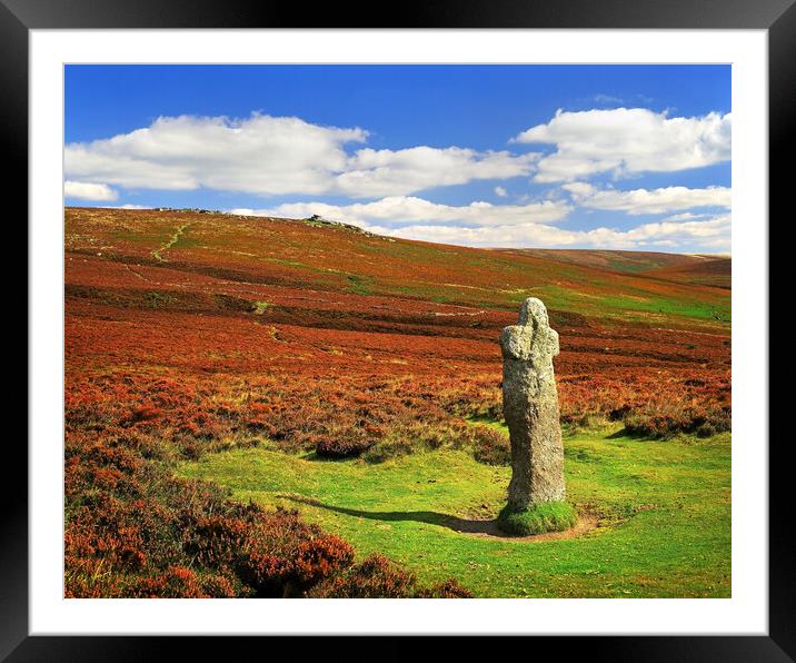 Bennet's Cross, Dartmoor Framed Mounted Print by Darren Galpin