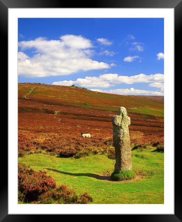 Bennet's Cross, Dartmoor Framed Mounted Print by Darren Galpin