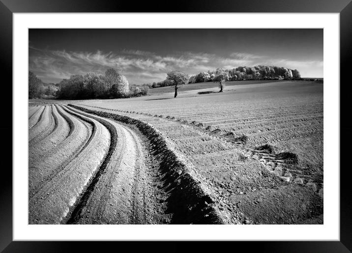Ploughed Field, High Melton, South Yorkshire Framed Mounted Print by Darren Galpin