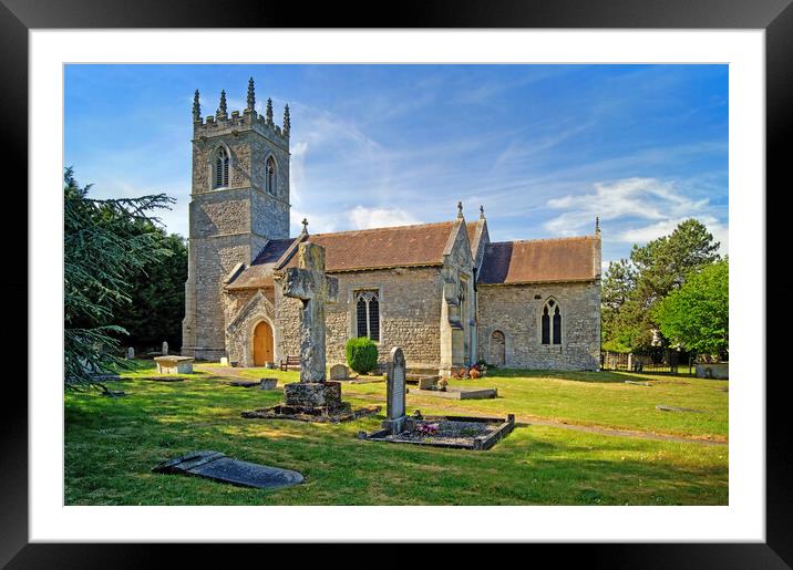 Church of St Winifred, Stainton, Doncaster Framed Mounted Print by Darren Galpin