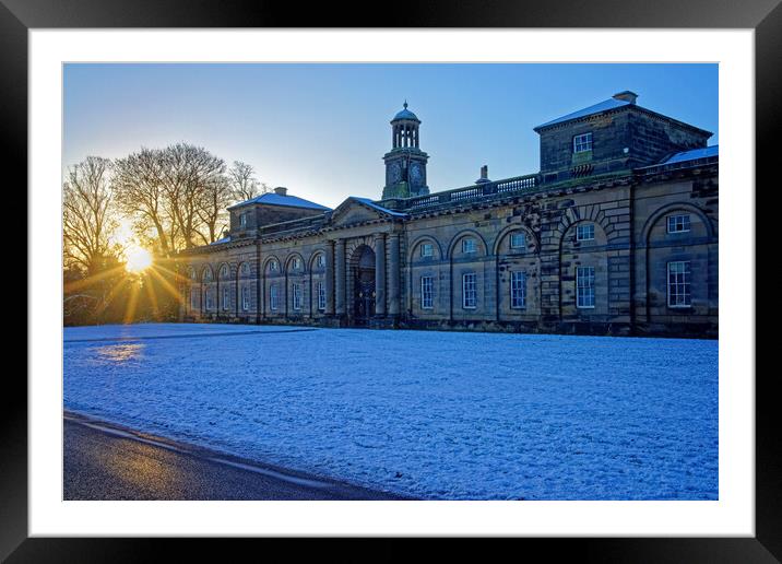 Wentworth Woodhouse Stable Sunrise Framed Mounted Print by Darren Galpin