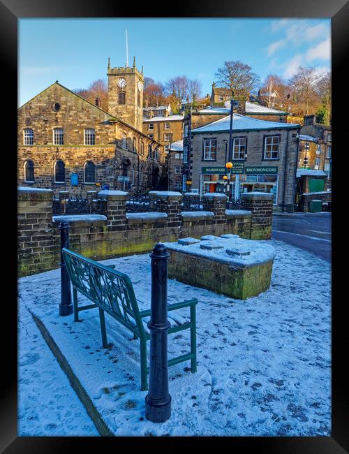 Holmfirth Town Centre Framed Print by Darren Galpin