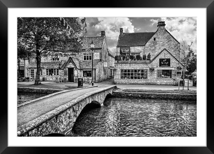 Bourton-on-the-Water, Cotswolds Framed Mounted Print by Darren Galpin