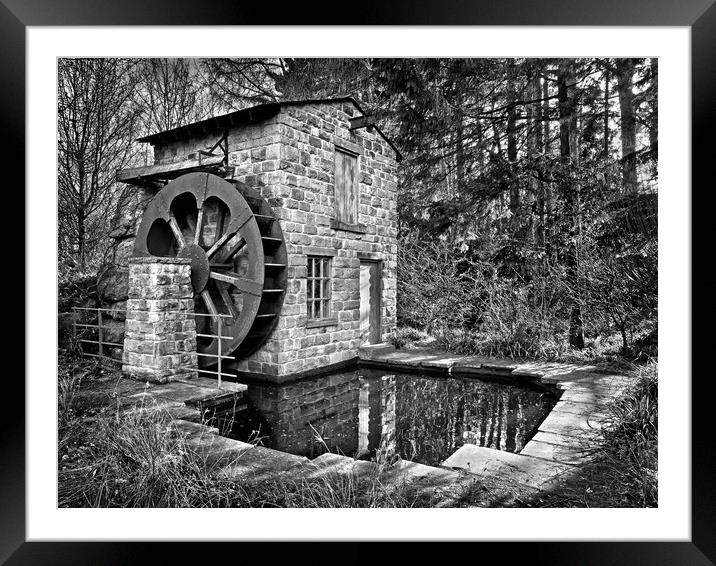 Water Wheel, Roundhay Park, Leeds Framed Mounted Print by Darren Galpin