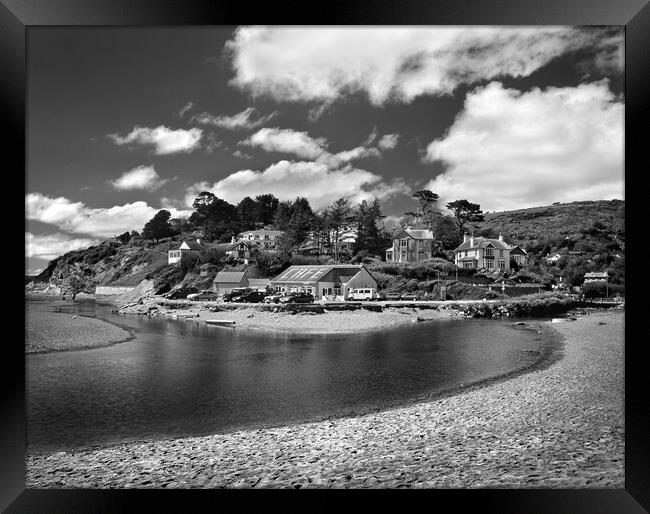 Seaton Beach and Mouth of River Framed Print by Darren Galpin