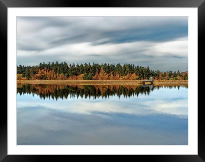 Redmires Reservoir, Peak District Framed Mounted Print by Darren Galpin