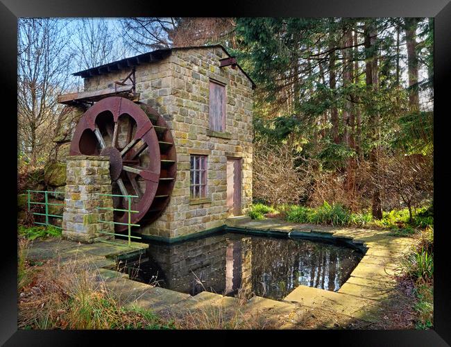 Water Wheel, Roundhay Park, Leeds Framed Print by Darren Galpin