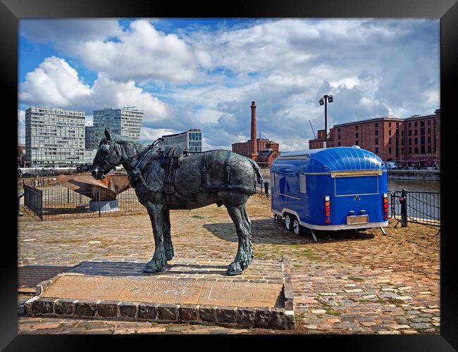 The Working Horse Monument, Liverpool Framed Print by Darren Galpin