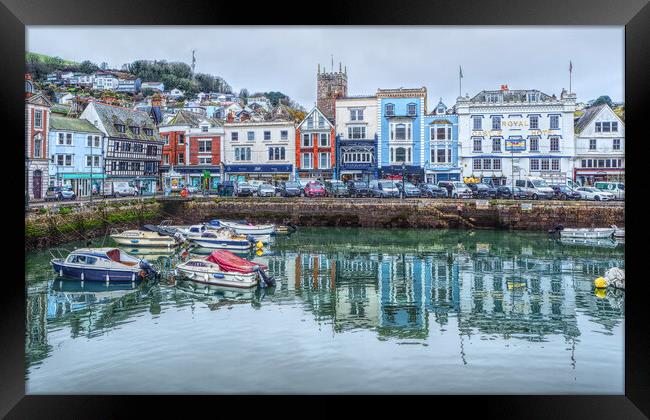 Dartmouth Harbour and Quay. Framed Print by Darren Galpin