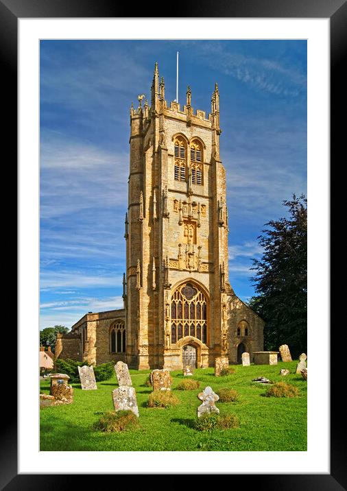 St Mary's Church, Beaminster, Dorset    Framed Mounted Print by Darren Galpin