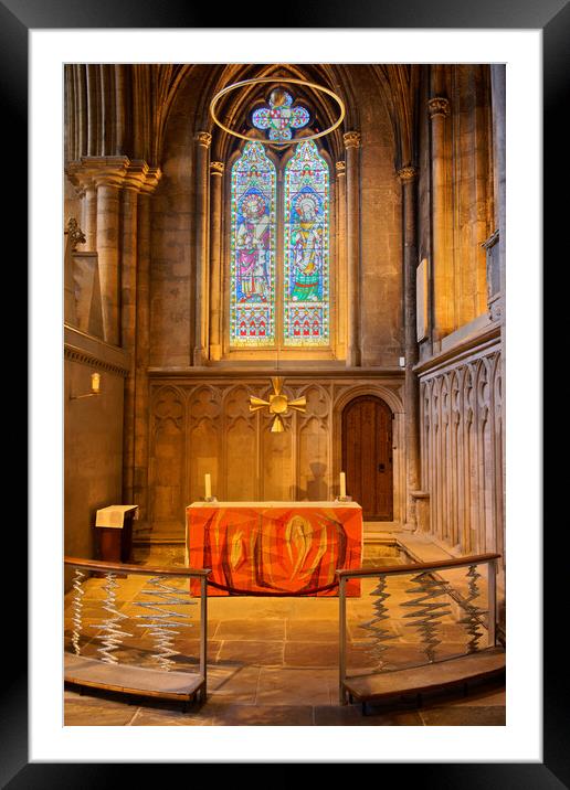 Ripon Cathedral Interior Framed Mounted Print by Darren Galpin