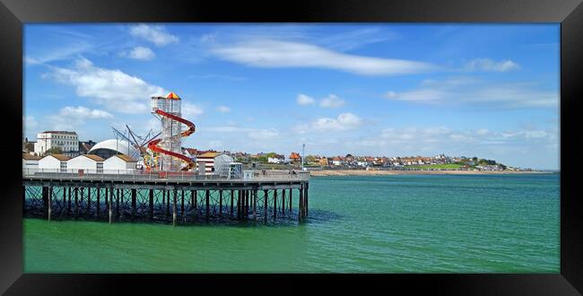 Herne Bay Pier Panorama Framed Print by Darren Galpin