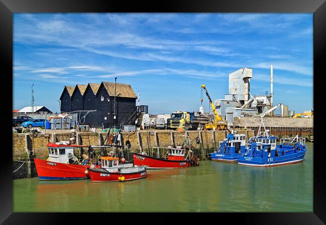 Whitstable Harbour Framed Print by Darren Galpin