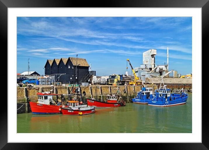 Whitstable Harbour Framed Mounted Print by Darren Galpin