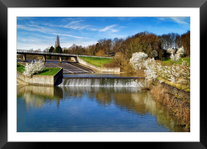 Worsbrough Dam and River Dove Framed Mounted Print by Darren Galpin