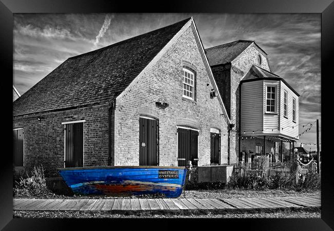 Whitstable Oyster Company Framed Print by Darren Galpin