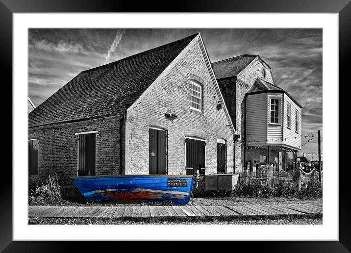 Whitstable Oyster Company Framed Mounted Print by Darren Galpin