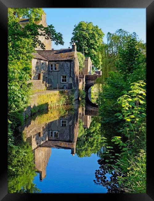 Mill Bridge and Springs Branch at Skipton Framed Print by Darren Galpin