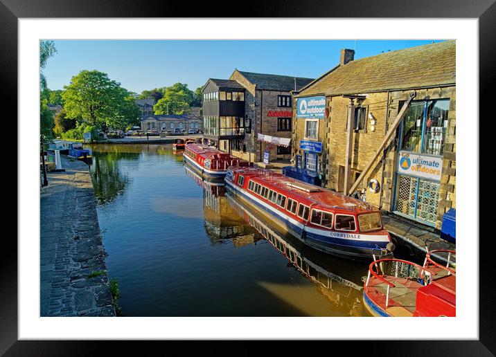 Leeds and Liverpool Canal at Skipton Framed Mounted Print by Darren Galpin