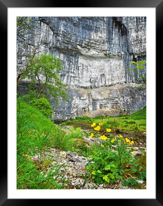 Malham Cove  Framed Mounted Print by Darren Galpin