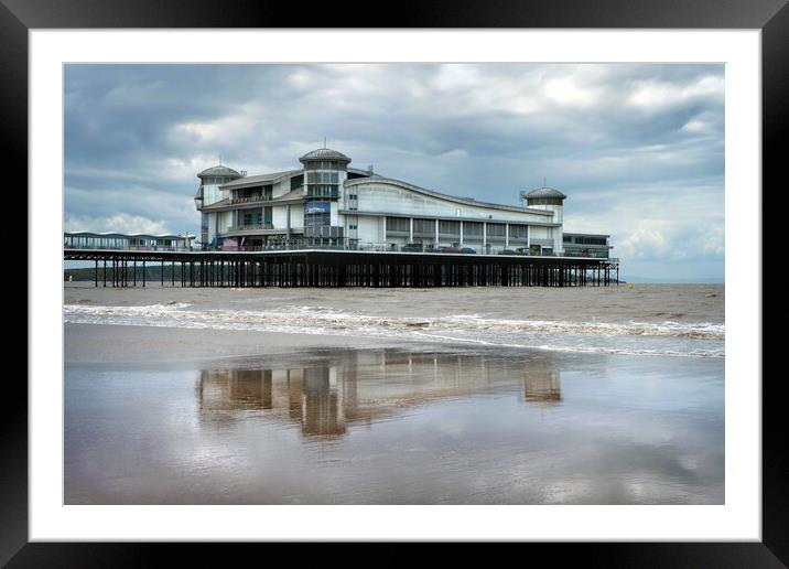 Weston-super-Mare Grand Pier Framed Mounted Print by Darren Galpin