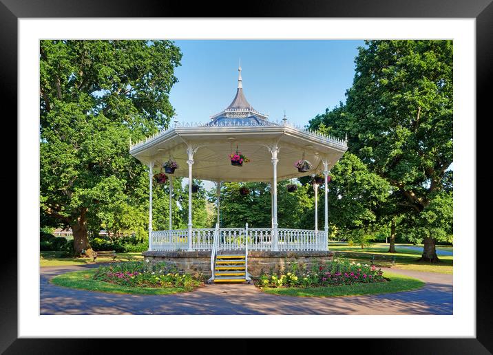 Vivary Park Bandstand, Taunton Framed Mounted Print by Darren Galpin