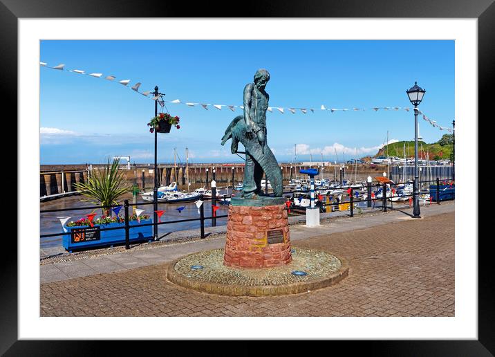 The Ancient Mariner at Watchet Framed Mounted Print by Darren Galpin