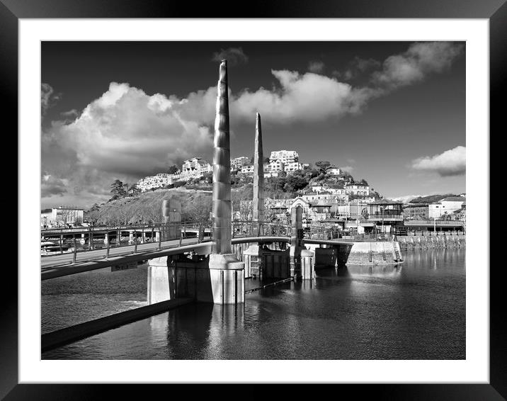 Torquay Harbour Bridge Framed Mounted Print by Darren Galpin