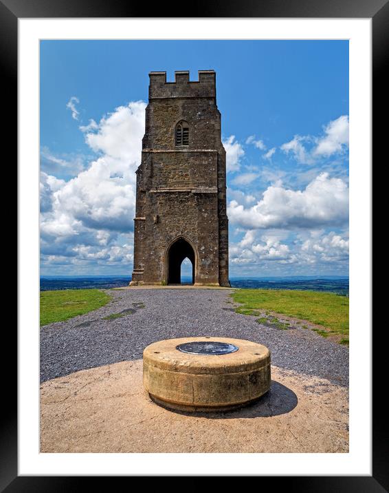 St Michaels Tower, Glastonbury Tor Framed Mounted Print by Darren Galpin