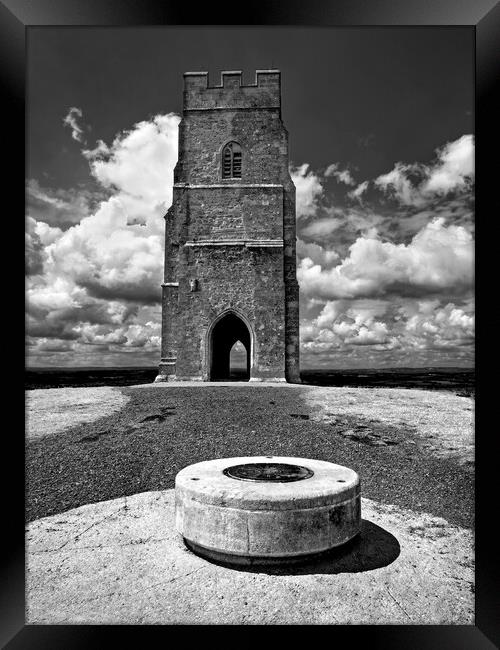 St Michaels Tower, Glastonbury Tor Framed Print by Darren Galpin
