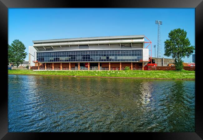 City Ground Nottingham  Framed Print by Darren Galpin