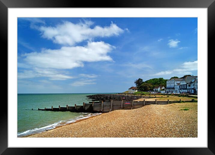 Whitstable Beach Framed Mounted Print by Darren Galpin