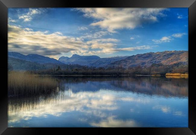 Elter Water Sunset Framed Print by Darren Galpin