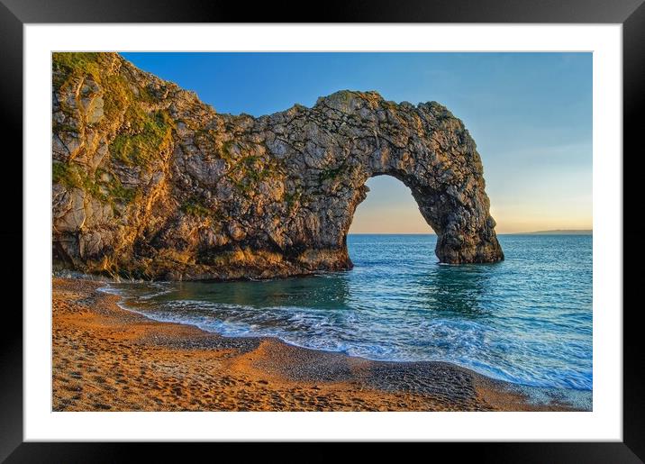 Durdle Door Framed Mounted Print by Darren Galpin