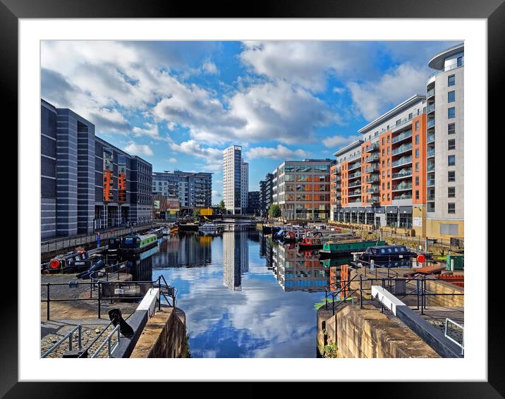 Leeds Dock Framed Mounted Print by Darren Galpin